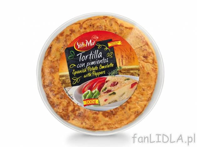 Tortilla , cena 6,00 PLN za 500 g/1 opak., 1 kg=13,98 PLN. 
Oferta ważna od 2.05 ...
