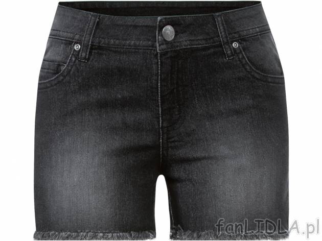 Szorty jeansowe damskie Esmara, cena 29,99 PLN 
- rozmiary: 36-46
- wysoka zawartość ...