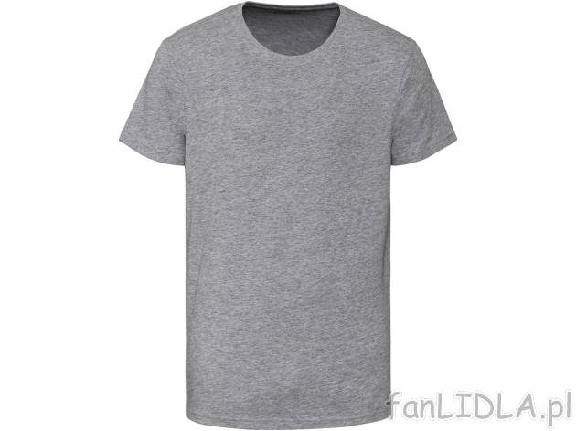 T-shirt męski Livergy, cena 12,99 PLN 
- rozmiary: M-XL
- wysoka zawartość bawełny
Dostępne ...