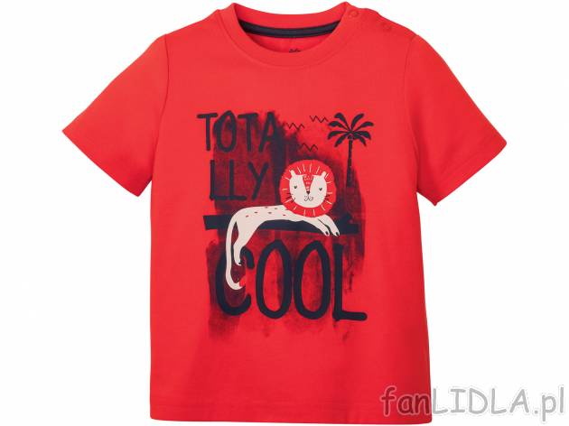 T-shirt chłopięcy Lupilu, cena 7,99 PLN 
- 100% bawełny
- rozmiary: 86-116
Dostępne ...