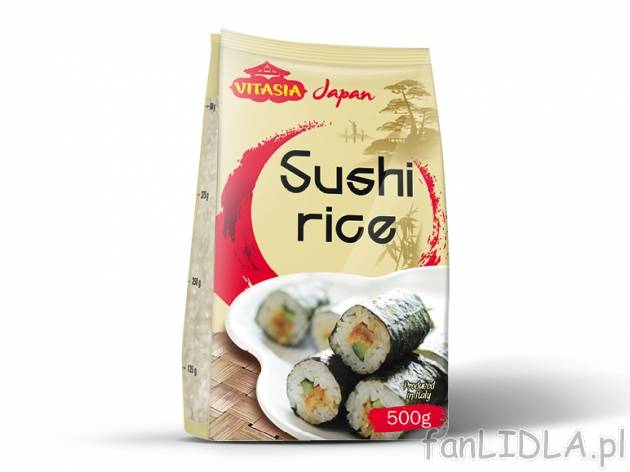 Ryż do sushi , cena 3,00 PLN za 500 g/1 opak., 1 kg=6,66 PLN. 
Oferta ważna od ...