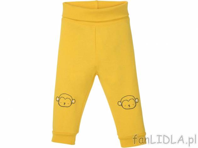 Spodnie niemowlęce z bawełny Lupilu, cena 9,99 PLN 
- rozmiary: 74-92
- 100% bawełny
- ...