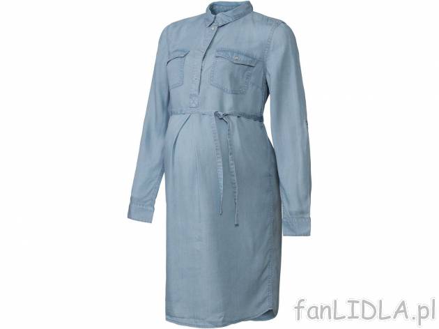 Sukienka ciążowa z lyocellu Esmara, cena 44,99 PLN 
- 100% lyocellu (TENCEL&trade;)
- ...
