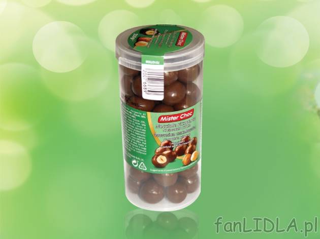 Orzechy laskowe w czekoladzie mlecznej , cena 7,99 PLN za 200 g, 100g=4,00 PLN. ...