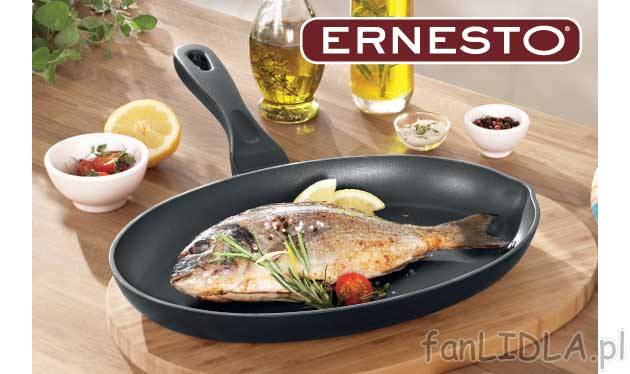 Aluminiowa patelnia do ryb Ernesto, cena 44,99 PLN za 1 szt. 
- do zdrowego, beztłuszczowego ...