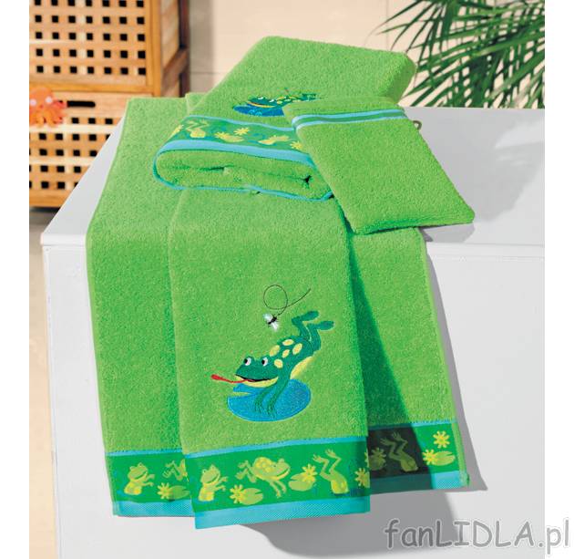 Dziecięcy komplet ręczników frotte Miomare, cena 59,90 PLN za 1 opak. 
- w komplecie ...