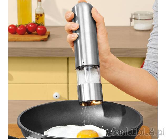 Elektryczny młynek do soli lub pieprzu Silvercrest Kitchen Tools, cena 29,99 PLN ...