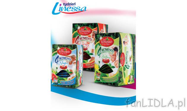 Herbatka 4- Moments , cena 4,00 PLN za 37,5 g 
-  różne rodzaje