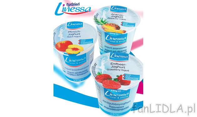 Jogurt owocowy , cena 0,95 PLN za 150 g 
-  Różne rodzaje. Z odtłuszczonego mleka