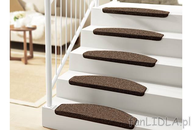 Komplet 15 nakładek dywanowych na schody Meradiso, cena 99,00 PLN za 1 opak. 
- ...