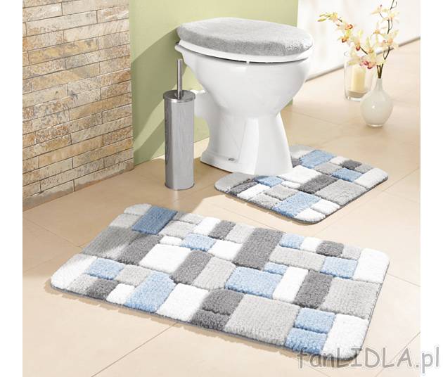 Komplet dywaników łazienkowych Miomare, cena 29,99 PLN za 1 opak. 
- z funkcjonalną ...