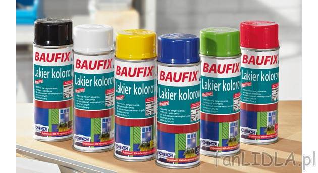 Lakier kolorowy , cena 11,99 PLN za 400 ml 
- odporny na zarysowania 
- do pomieszczeń ...