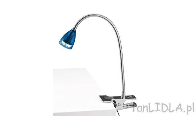 Lampka stołowa LED Livarno Lux, cena 39,99 PLN za 1 szt. 
- giętkie ramię do ...