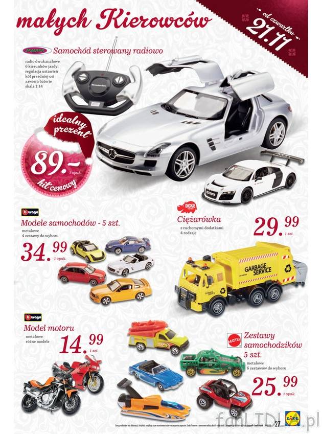 Zabawki dla małych kierowców w świątecznej ofercie Lidla. Pomysł na prezenty ...
