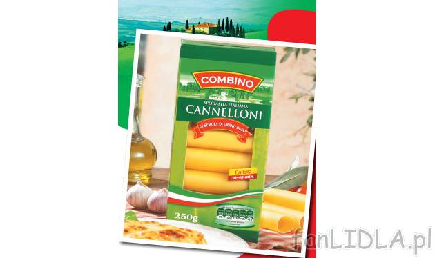 Makaron Cannelloni , cena 3,79 PLN za 250 g 
- Włoski makaron z semoliny - mąki ...