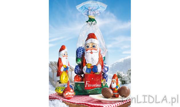 Mieszanka świąteczna , cena 7,99 PLN za 250 g 
-  zestaw figurek w czekoladzie