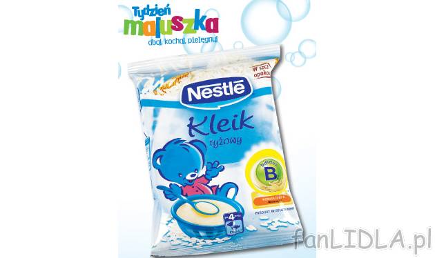 Nestle kleik ryżowy , cena 4,25 PLN za 1 opak. 
-  100 g = 2.66 
-  160 g/1 opak.