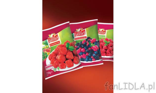 Owoce mrożone Green Grocers, cena 8,99 PLN za 500/750 g 
-  różne rodzaje