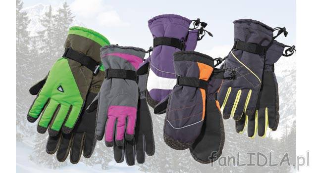 Rękawice snowboardowe lub narciarskie Crivit Sports, cena 25,99 PLN za 1 para 
- ...