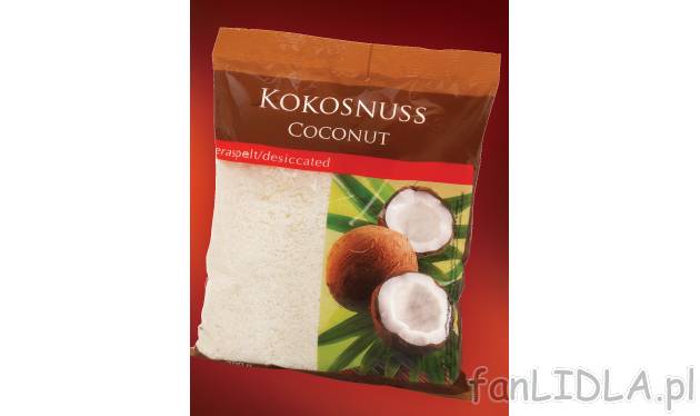 Wiórki kokosowe , cena 2,89 PLN za 200 g 
- do efektownych dekoracji babeczek, ...