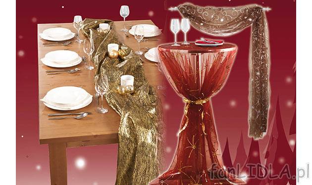 Woal dekoracyjny Melinera, cena 24,99 PLN za 1 szt. 
- idealny do ozdoby świątecznego ...