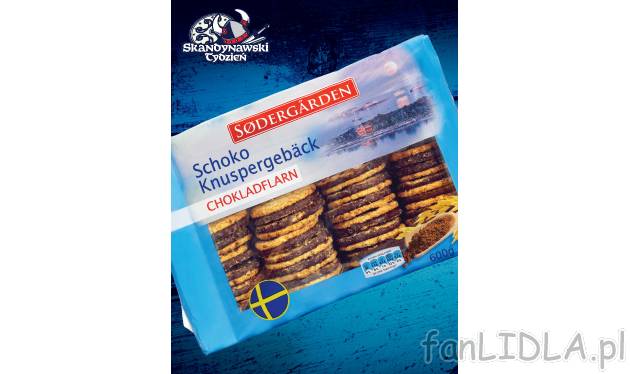 Szwedzkie ciasteczka owsiane , cena 13,99 PLN za 600 g/ 1 opak. 
- W polewie czekoladowej. ...