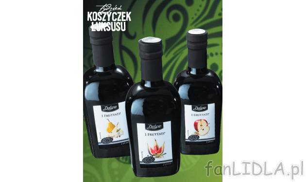 Ocet balsamiczny , cena 17,99 PLN za 250 ml/ 1 opak. 
- Różne rodzaje. 
- Doskonała ...