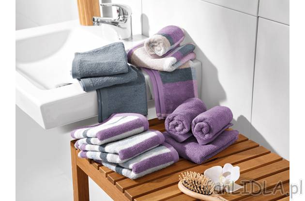 Ręczniki frotte Miomare, cena 14,99 PLN za 1 opak 
- z wysokiej jakości bawełny ...