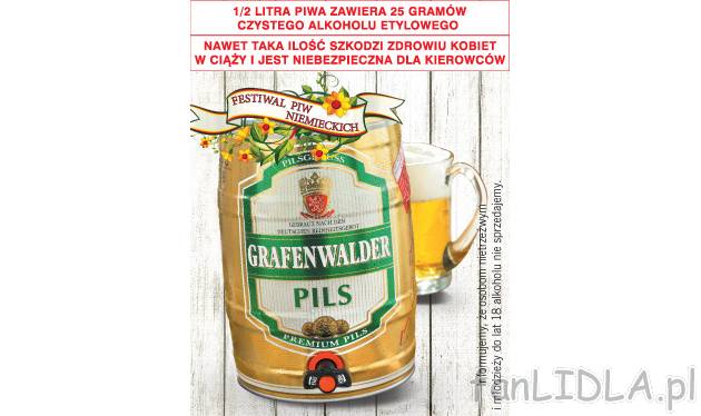 Piwo Grafenwalder , cena 34,99 PLN za 5 L / 1 opak. 
- Beczułka z kurkiem. 
- ...