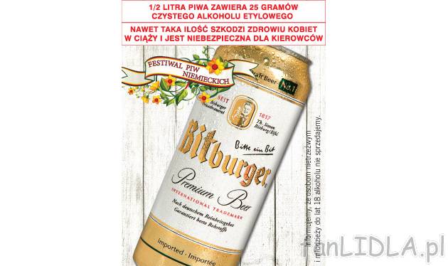 Piwo Bitburger , cena 1,99 PLN za 500 ml / 1 opak. 
- Informujemy, że osobom nietrzeźwym ...