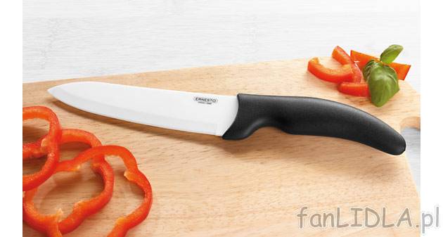 Ceramiczny nóż kuchenny 16 cm Ernesto, cena 39,99 PLN za 1 szt. 
- z ostrzem ...