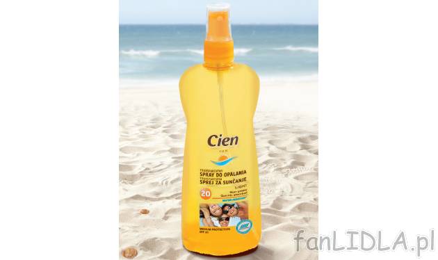 Spray do opalania , cena 14,99 PLN za 250 ml/ 1 opak. 
- Transparentny spray z ...