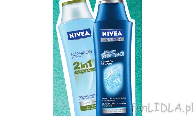 Nivea szampon do włosów , cena 6,99 PLN za 250 ml/ 1 opak. 
- 250 ml/ 1 opak. ...