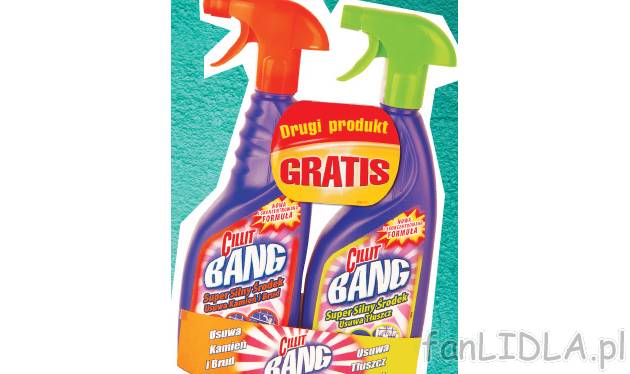 Cillit Bang spray odtłuszczający + spray Wapno i , cena 16,49 PLN za 750 + 750 ...