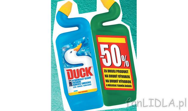 Duck żel do WC , cena 9,69 PLN za 2x750 ml/ 1 opak. 
- 2x750 ml/ 1 opak. 
- 1 ...