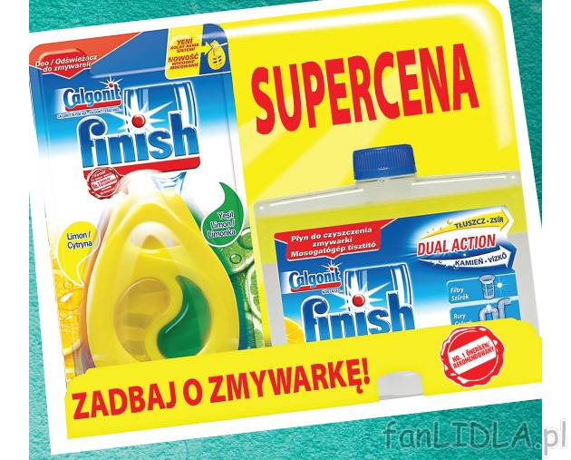 Środek do czyszczenia zmywarek + odświeżacz , cena 16,99 PLN za zestaw 
-  Zestaw.