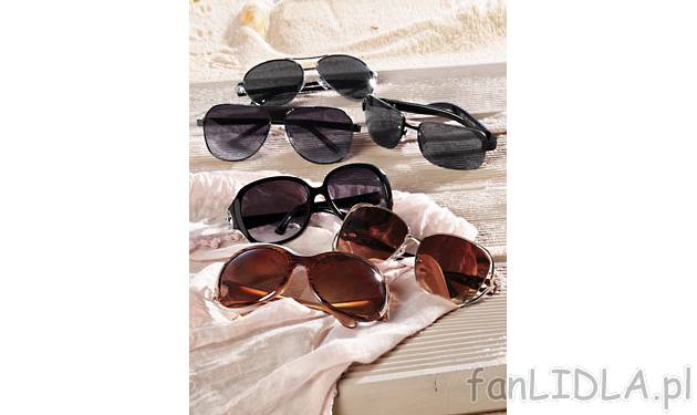 Okulary przeciwsłoneczne Auriol, cena 14,99 PLN za 1 szt. 
- modne wzory 
- 100% ...