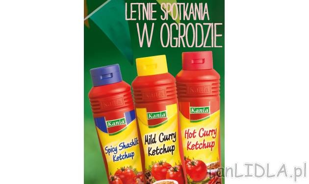 Ketchup , cena 5,99 PLN za 875 ml/ 1 opak. 
-  Różne rodzaje.