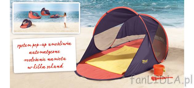 Namiot plażowy samorozkładający się , cena 69,90 PLN za 1 szt. 
- idealna osłona ...
