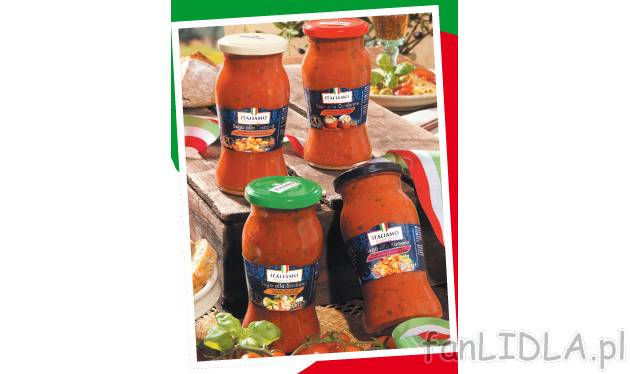 Sos pomidorowy , cena 4,99 PLN za 350 g/1 opak. 
-  Różne rodzaje.