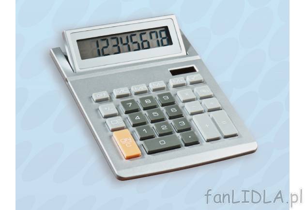Kalkulator , cena 11,99 PLN za 1 szt. 
- 8-cyfrowy wyświetlacz 
- automatyczne ...