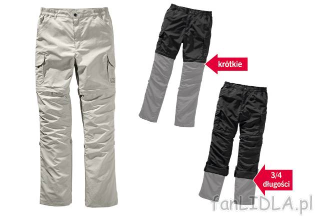 Spodnie męskie , cena 49,99 PLN za 1 para 
- elastyczny pas z gumą 
- 3 długości ...