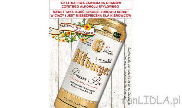 Piwo Bittburger , cena 2,44 PLN za 500 ml/1 opak. 
- Informuejmy, że osobom nietrzeźwym ...