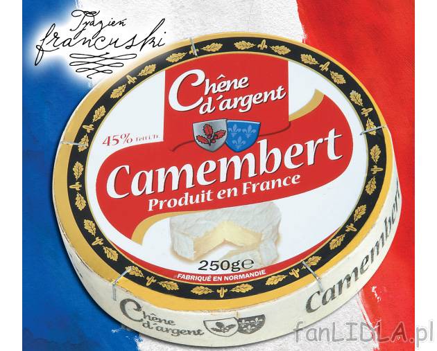 Camembert , cena 4,44 PLN za 250 g 
-  250 g/ 1 opak. 
-  100 g = 1.78