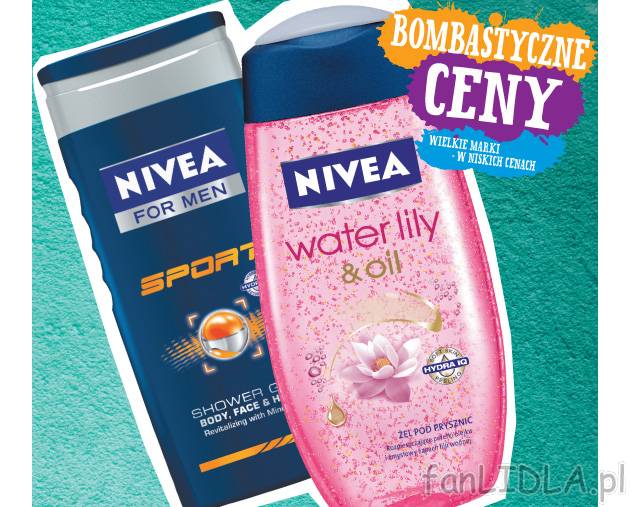 Nivea żel pod prysznic , cena 5,99 PLN za 250 ml/1 opak. 
-  Różne rodzaje.