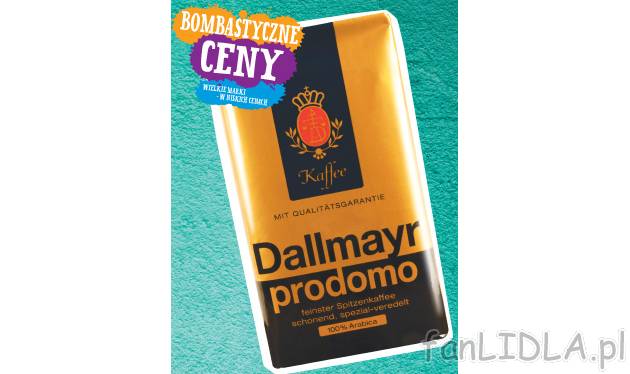 Kawa Dallmayr prodomo , cena 16,99 PLN za 500 g/1 opak.