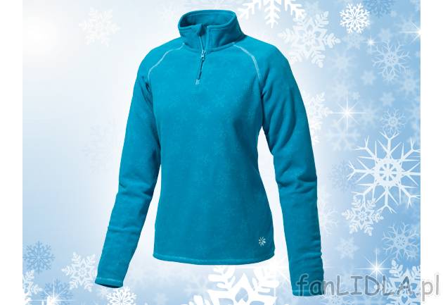 Bluza polarowa damska Crivit Sports, cena 29,99 PLN za 1 szt. 
- antypilling zapobiega ...