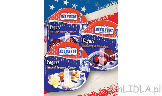 Jogurt , cena 1,69 PLN za 150 g/1 szt. 
-  150 g/1 szt. 
-  100 g=1.13
