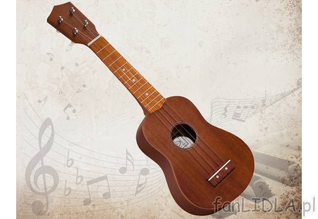 Zestaw ukulele , cena 79,90 PLN za 1 opak. 
- ukulele sopranowe 
- w zestawie ...
