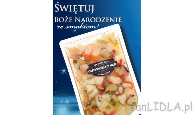 Sałatka z owoców morza , cena 11,99 PLN za 400 g 
- z warzywami 
- z bardzo ...